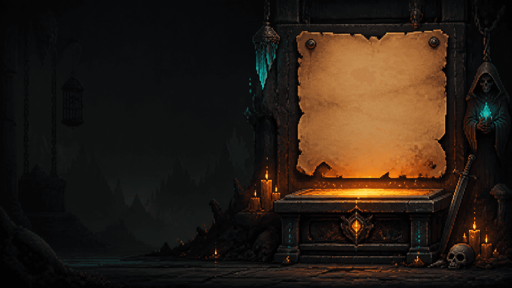 Original illustrated patch-note altar for the Hero Siege Season 10 guide